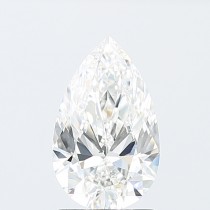 Lab Created 1.68 Carat F-VS2 Pear Shaped Diamond