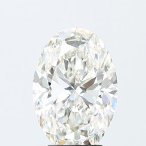 Lab Created 4.11 Carat G-VS1 Oval Diamond