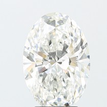 Lab Created 4.13 Carat G-VS1 Oval Diamond