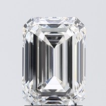 Lab Created 2.30 Carat F-VS1 Emerald Cut Diamond Lab Created 2.30 Carat F-VS1 Emerald Cut Diamond