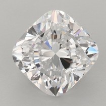 Lab Created 3.08 Carat D-IF Cushion Cut Diamond