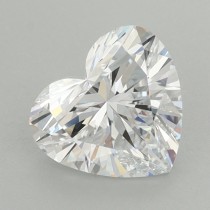 Lab Created 1.45 Carat E-VVS2 Heart Shaped Diamond Lab Created 1.45 Carat E-VVS2 Heart Shaped Diamond