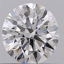0.59 Carat E-VS1 Round Natural Diamond