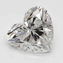 Lab Created 1.53 Carat F-VVS2 Heart Shaped Diamond