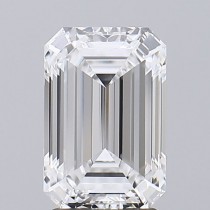 Lab Created 2.59 Carat D-VVS2 Emerald Cut Diamond Lab Created 2.59 Carat D-VVS2 Emerald Cut Diamond