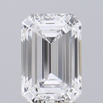 Lab Created 2.83 Carat D-VS1 Emerald Cut Diamond