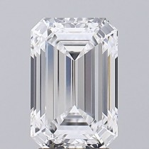 Lab Created 2.92 Carat D-VVS2 Emerald Cut Diamond