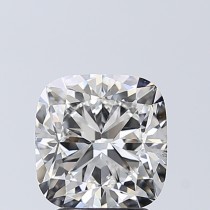 Lab Created 2.72 Carat G-VS2 Cushion Cut Diamond Lab Created 2.72 Carat G-VS2 Cushion Cut Diamond