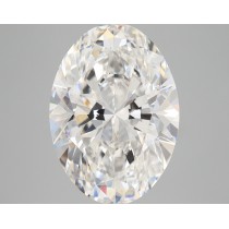 Lab Created 4.42 Carat F-VS1 Oval Diamond