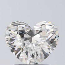 Lab Created 1.42 Carat G-VVS2 Heart Shaped Diamond