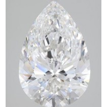 Lab Created 4.42 Carat F-VS2 Pear Shaped Diamond