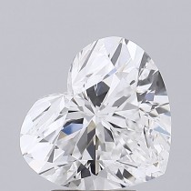 Lab Created 3.57 Carat E-VVS2 Heart Shaped Diamond Lab Created 3.57 Carat E-VVS2 Heart Shaped Diamond