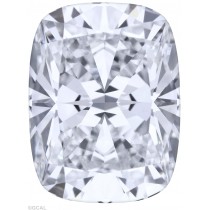 Lab Created 2.74 Carat E-VS1 Cushion Cut Diamond Certified By GCAL Lab Created 2.74 Carat E-VS1 Cushion Cut Diamond Certified By GCAL