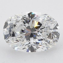0.68 Carat D-SI2 Oval Natural Diamond