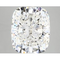 Lab Created 4.06 Carat G-VVS2 Cushion Cut Diamond