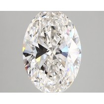 Lab Created 2.27 Carat G-VS1 Oval Diamond