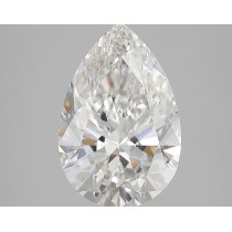 Lab Created 4.05 Carat G-VS2 Pear Shaped Diamond Lab Created 4.05 Carat G-VS2 Pear Shaped Diamond