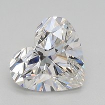 Lab Created 1.38 Carat G-SI1 Heart Shaped Diamond Lab Created 1.38 Carat G-SI1 Heart Shaped Diamond
