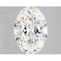 Lab Created 2.62 Carat G-VS2 Oval Diamond