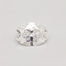 Lab Created 0.33 Carat D-VVS1 Oval Diamond
