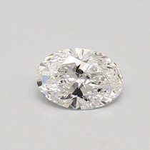 Lab Created 0.52 Carat E-SI1 Oval Diamond
