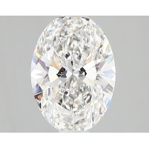 Lab Created 1.51 Carat F-SI1 Oval Diamond