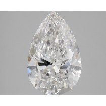 Lab Created 4.04 Carat G-VS2 Pear Shaped Diamond