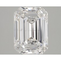 Lab Created 4.08 Carat E-SI1 Emerald Cut Diamond