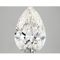 Lab Created 4.08 Carat G-SI2 Pear Shaped Diamond Lab Created 4.08 Carat G-SI2 Pear Shaped Diamond