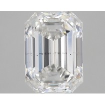 Lab Created 3.15 Carat G-SI1 Emerald Cut Diamond