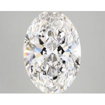 Lab Created 3.51 Carat E-SI1 Oval Diamond