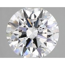 Lab Created 2.01 Carat E-SI1 Round Diamond