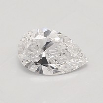Lab Created 0.70 Carat D-SI1 Pear Shaped Diamond