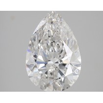 Lab Created 4.25 Carat G-SI1 Pear Shaped Diamond Lab Created 4.25 Carat G-SI1 Pear Shaped Diamond