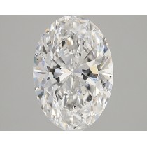 Lab Created 3.13 Carat E-SI1 Oval Diamond