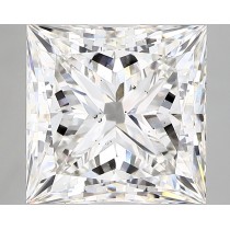 Lab Created 4.50 Carat G-SI1 Princess Cut Diamond Lab Created 4.50 Carat G-SI1 Princess Cut Diamond