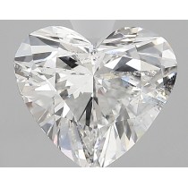 Lab Created 2.59 Carat G-SI1 Heart Shaped Diamond