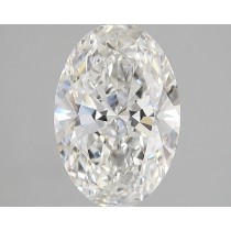 Lab Created 3.26 Carat G-VS1 Oval Diamond