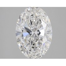 Lab Created 3.26 Carat F-SI1 Oval Diamond