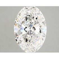 Lab Created 2.70 Carat G-SI1 Oval Diamond Lab Created 2.70 Carat G-SI1 Oval Diamond