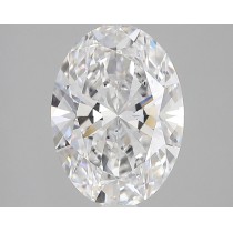Lab Created 3.51 Carat E-SI2 Oval Diamond