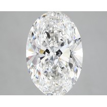 Lab Created 2.52 Carat F-VS2 Oval Diamond