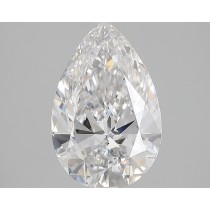 Lab Created 3.01 Carat F-SI1 Pear Shaped Diamond Lab Created 3.01 Carat F-SI1 Pear Shaped Diamond