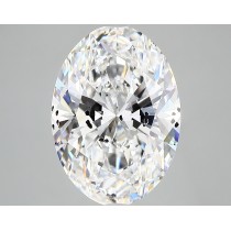 Lab Created 5.07 Carat E-SI2 Oval Diamond