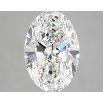 Lab Created 3.00 Carat E-SI1 Oval Diamond