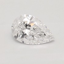 Lab Created 0.70 Carat D-SI1 Pear Shaped Diamond