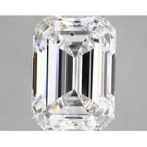Lab Created 3.63 Carat E-VS2 Emerald Cut Diamond