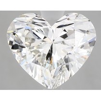 Lab Created 3.08 Carat G-VS1 Heart Shaped Diamond