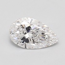 Lab Created 0.90 Carat D-SI1 Pear Shaped Diamond