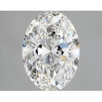 Lab Created 2.33 Carat G-SI1 Oval Diamond Lab Created 2.33 Carat G-SI1 Oval Diamond